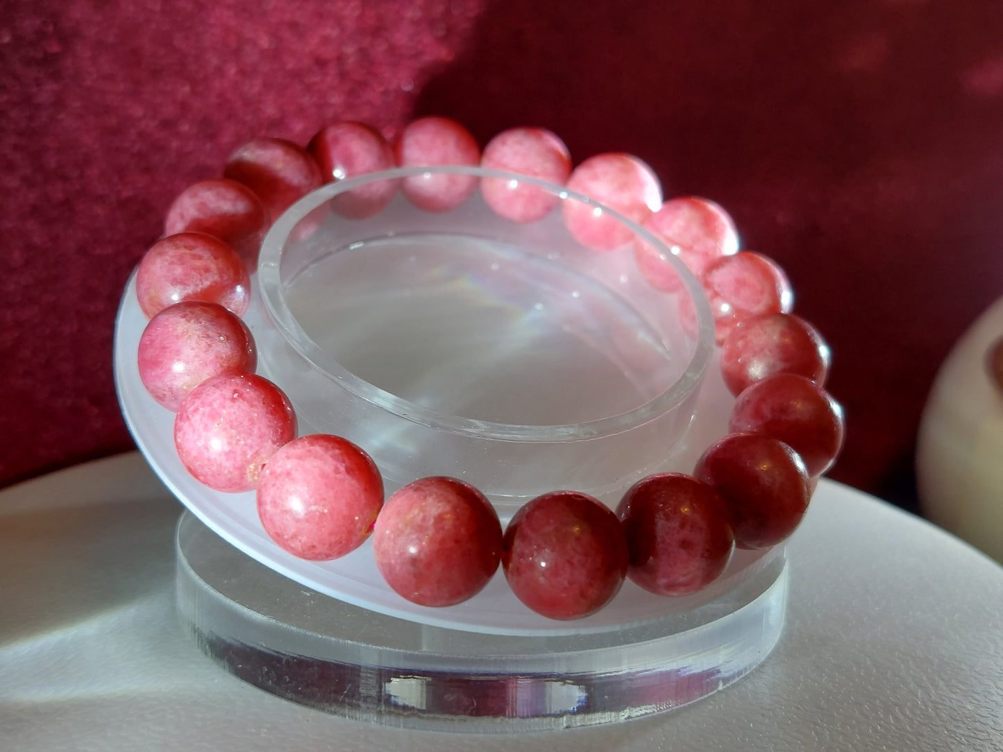 natural rose flower bracelet