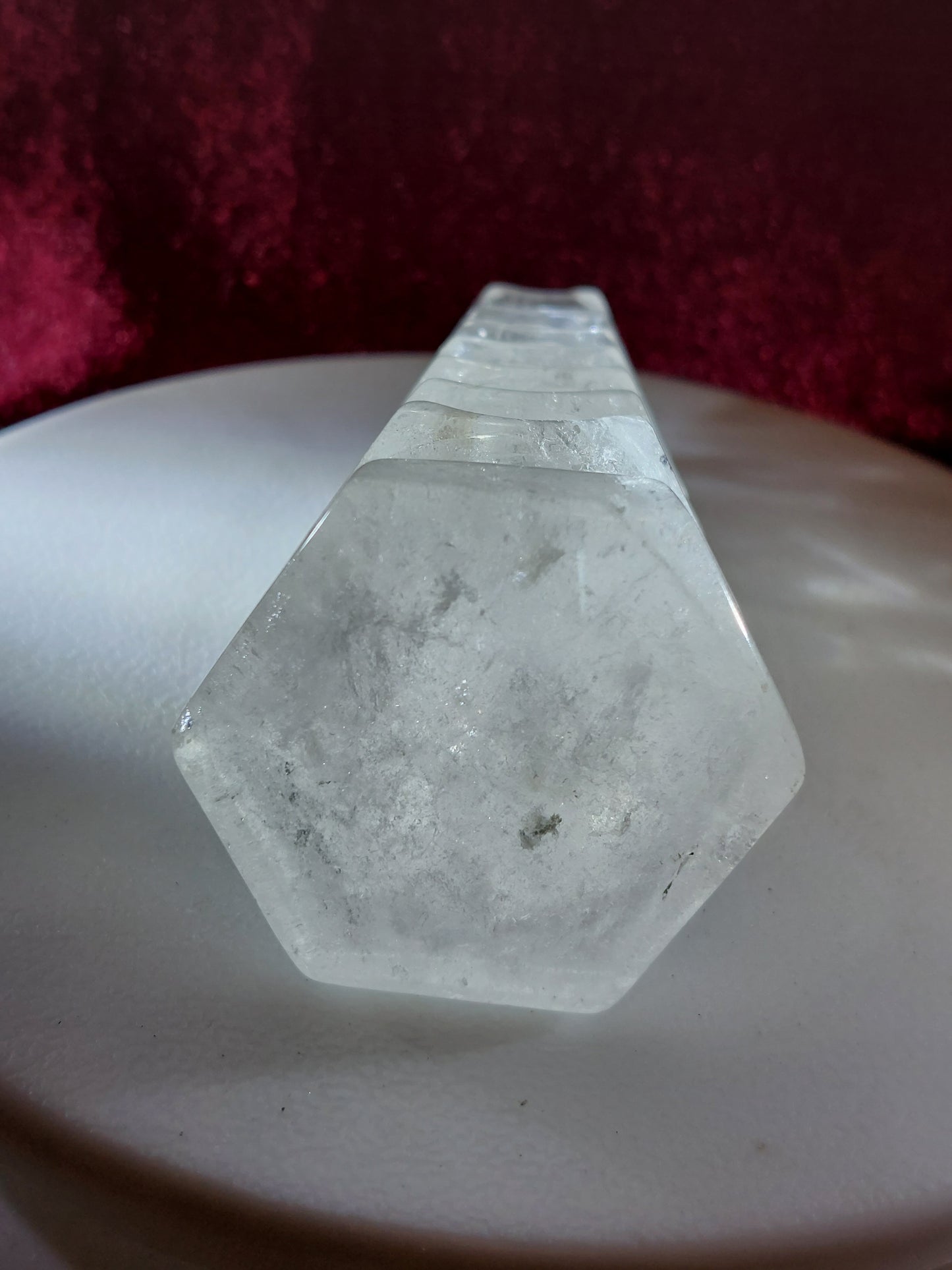 自然の高品質のブラジルの白い結晶ベンチャンタワー