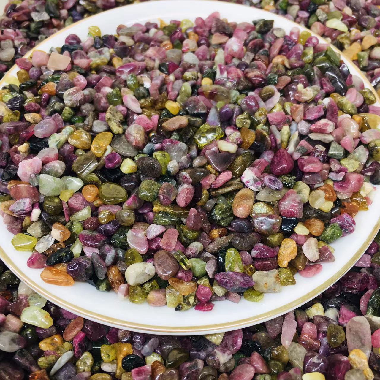 カラフルトルマリン石砂利 JPY2,700/KG 浄化用品