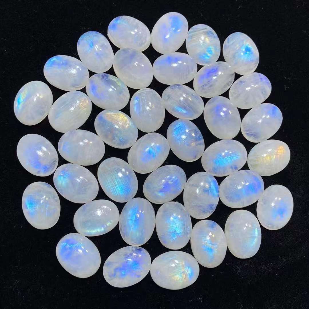 ナチュラル ブルー ムーンストーン ブティック コブルストーン, 価格: JPY890/ 1 個