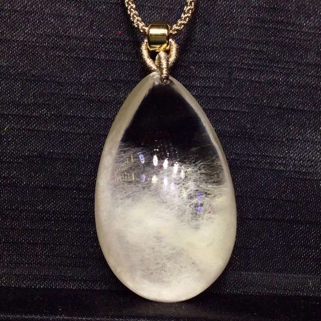 ピュアナチュラルホワイトラビットファー ペンダント