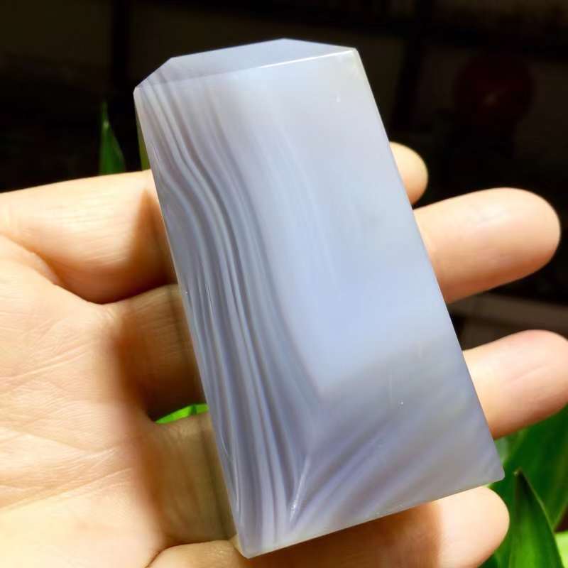 純天然原色瑪瑙の章材四角章