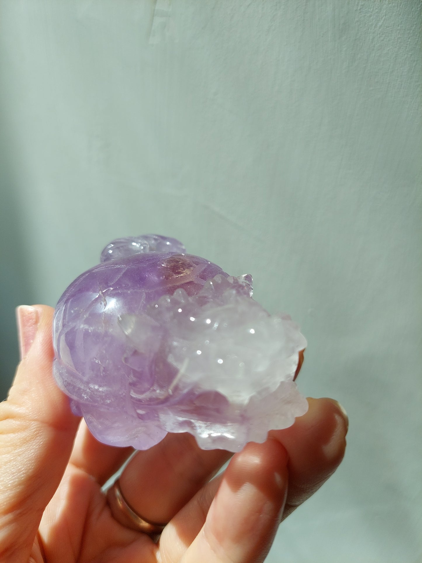Fine Purple Crystal Dragon Tortoise