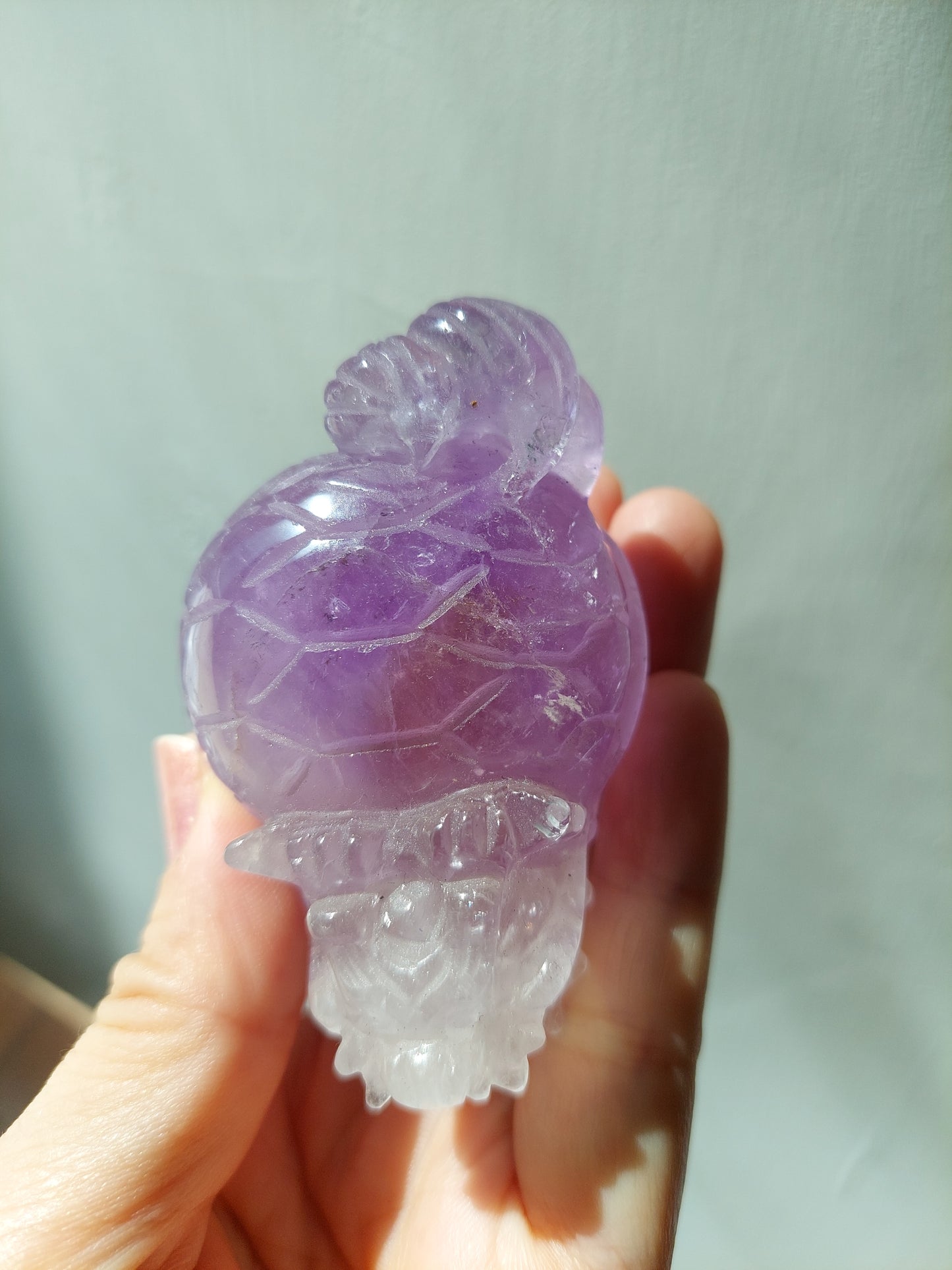 Fine Purple Crystal Dragon Tortoise