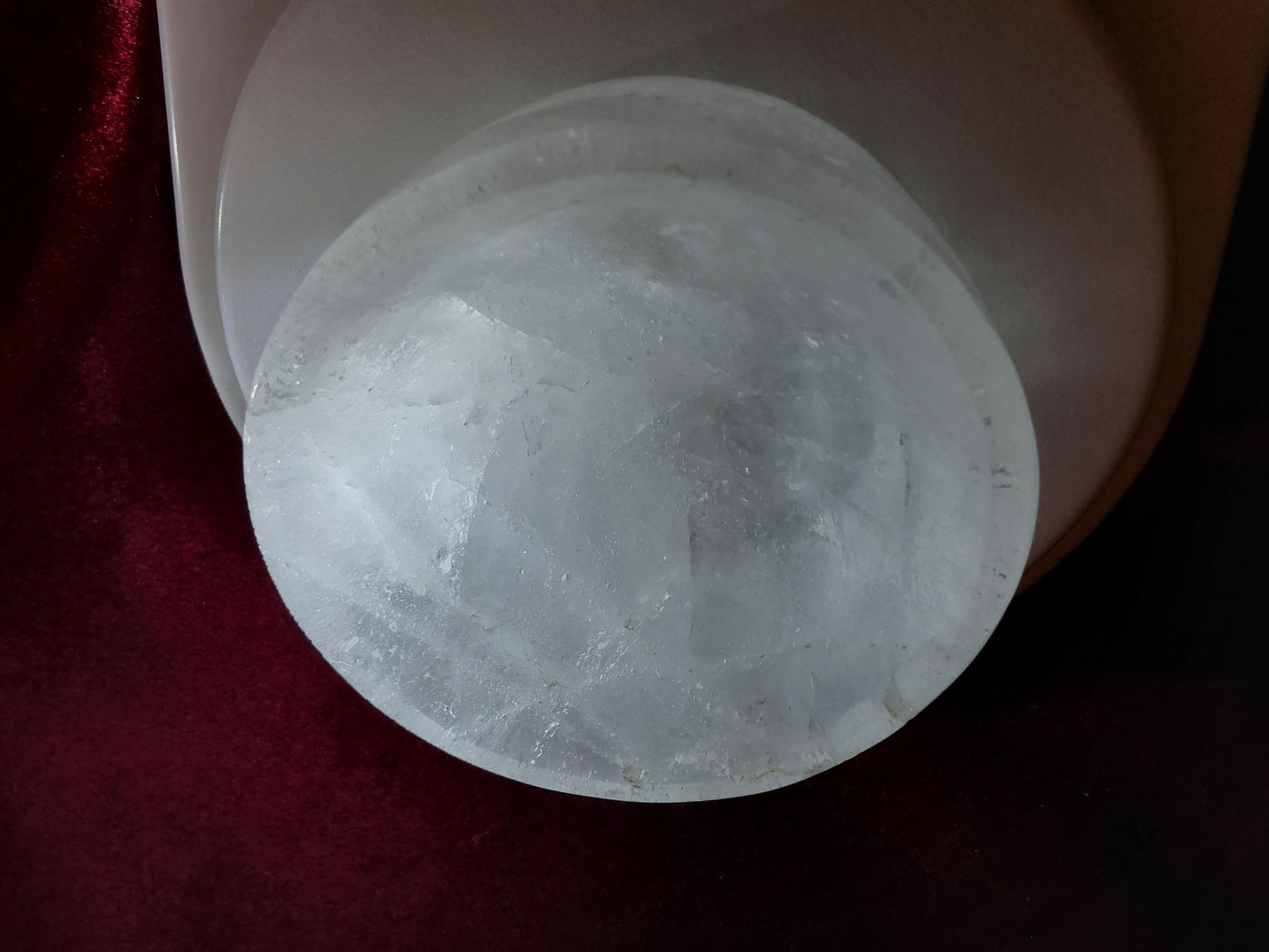 High quality natural white crystal demagnetization bowl (big size)
