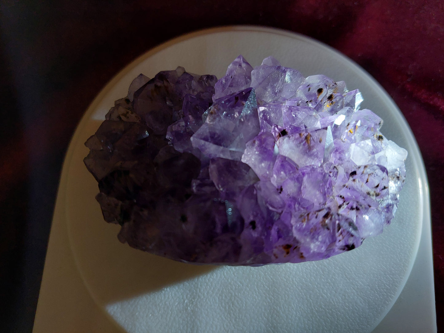 Super cute, raw stone ore, purple titanium, hedgehog decoration