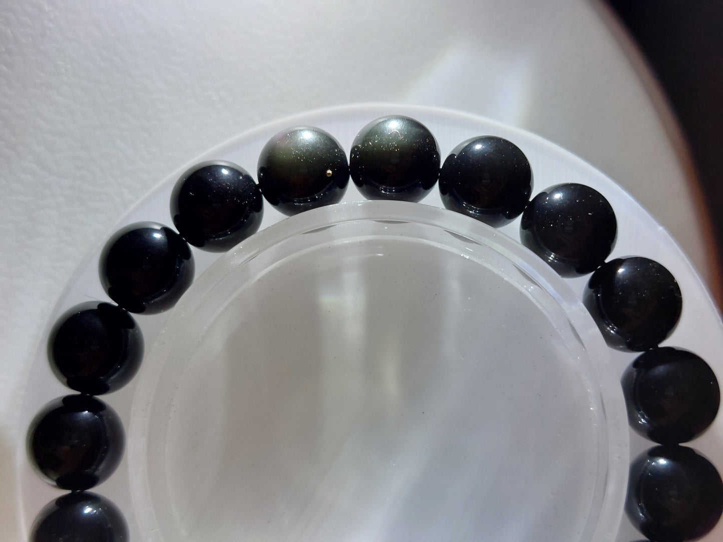 natural colorful obsidian bracelet