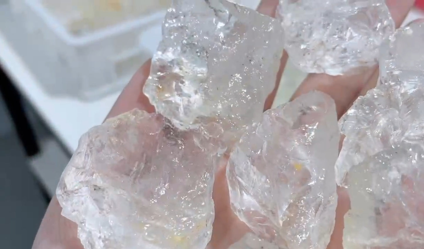 Natural high quality white crystal gemstone